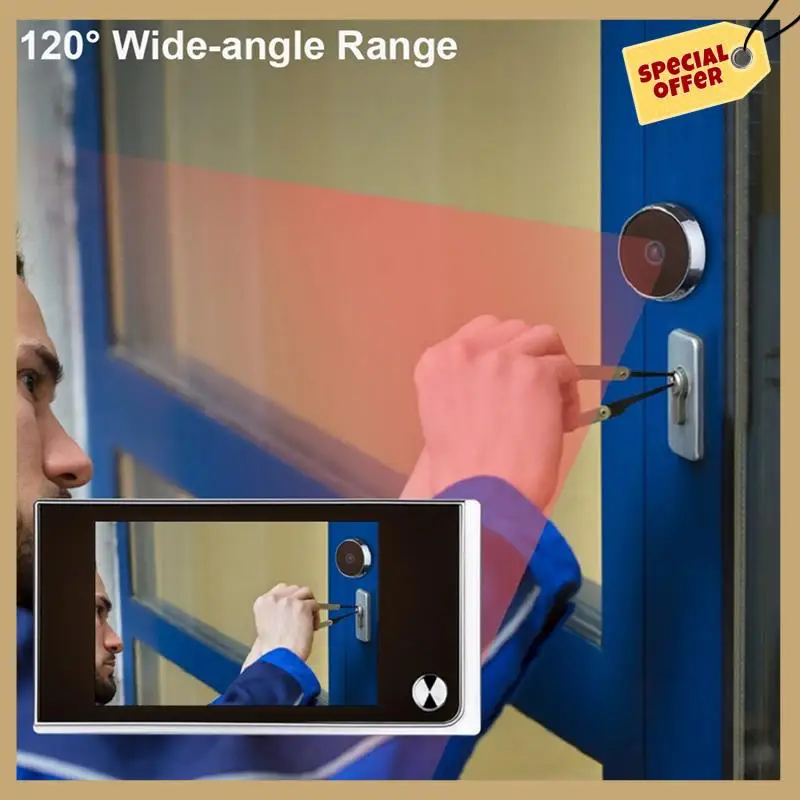 Cámara de timbre de vídeo inteligente inalámbrica, cámara de vigilancia interior, cámara de ojo de gato, monitoreo de puerta antirrobo Visual-WMAN