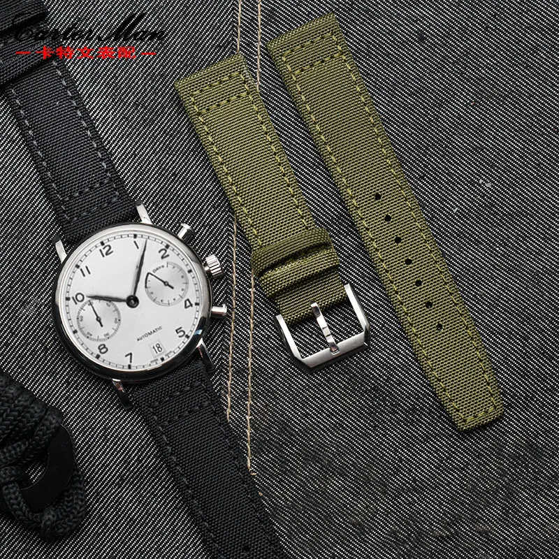 Nylon watch band for IWC-Portuguese-pilot series 20mm 21mm 22mm wristwatches band canvas bracelet black blue green watch strap