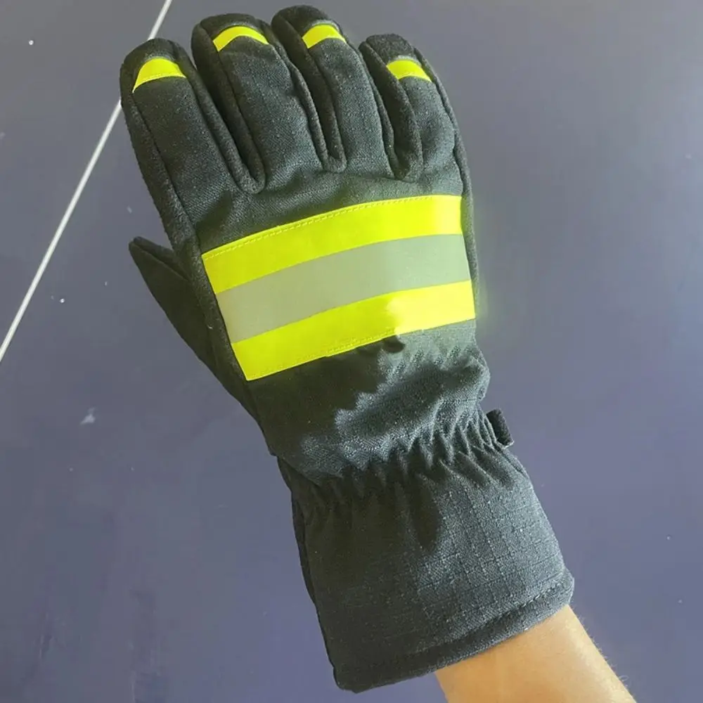 Guantes ignífugos de tela de aramida con certificado Ce, resistentes al fuego y a altas temperaturas