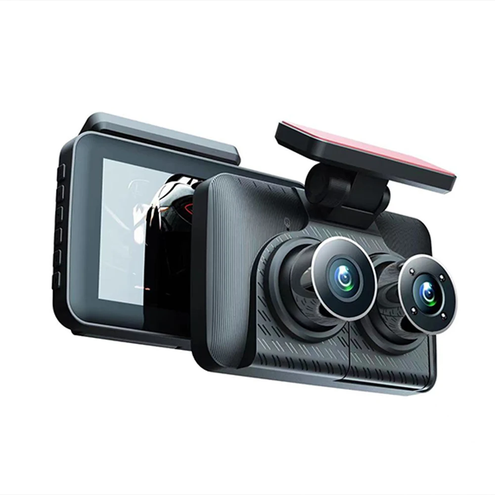 

3 Channel Dash Cam Front And Rear Inside Dash Camera for Cars High-definition Screen Display Triple Car Camera