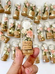 10 pcs Wedding favors for guests, Wedding favors, Glass dome, Cloche dome, Custom favors, Beauty and the Beast Baby Shower