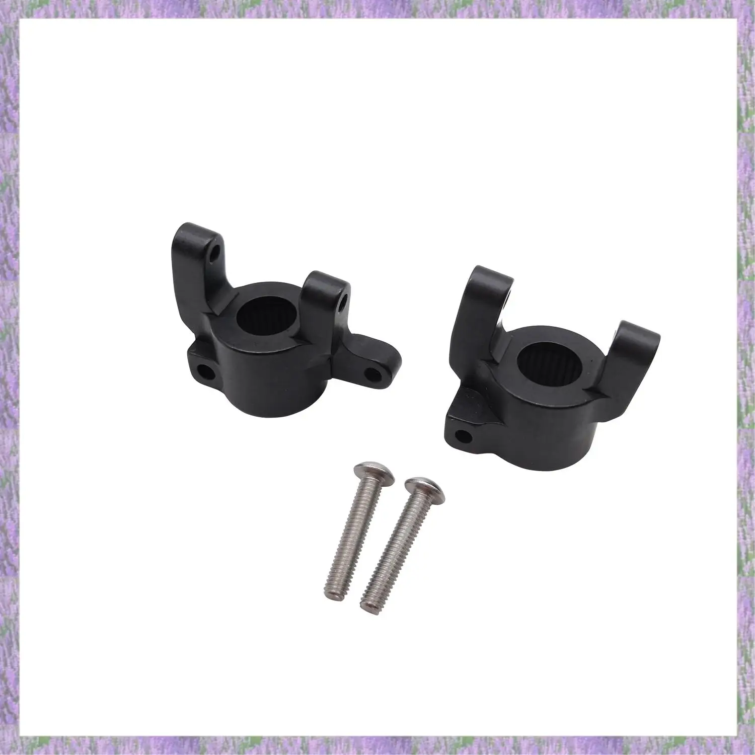 

2025 New-CNC FULL METAL Front Steering Knuckles, C Hub Carrier, Rear Axle Lock Out SET (Black) For AXIAL SCX10 II 90046 90047 AR