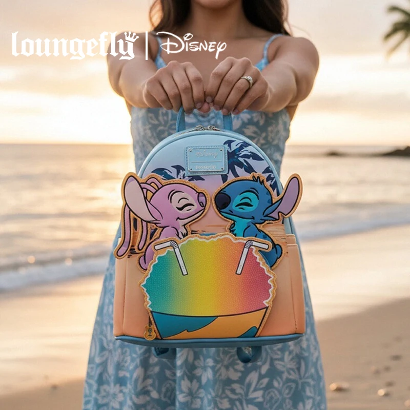 

Новый рюкзак-кошелек Loungefly Disney Lilo and Stitch Snow Cone Date Night