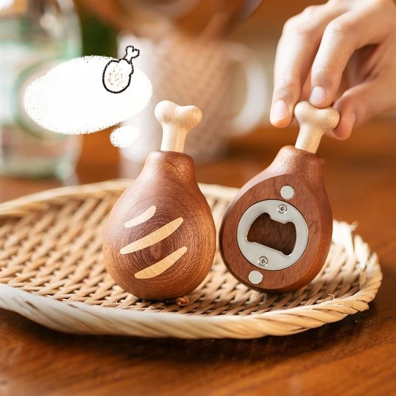 

Chicken Leg Bottle Opener Beer Bottle Home Screwdriver Magnetic Fridge Magnet Bottle Opener Personalized Desktop Decoration Gift