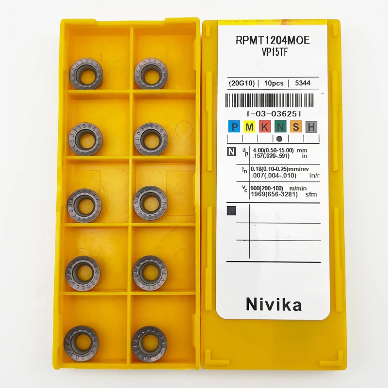 RPMT Carbide Insert RPMT10T3MOE RPMT1204MOE milling cutter CNC Lathe Turning Tool For Stainless Steel