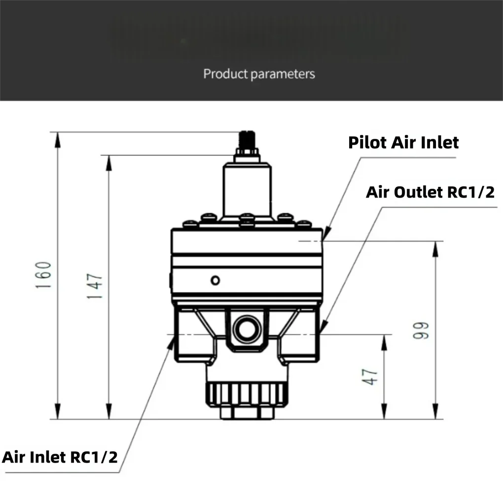 صمام لولبي Pneumatic Precision Regulator IR412-04-X32 Compressed Air Reducing Valve Flow Adjusting Pressure Stabilizing Pressure Va الهواء المضغوط — تفصيل 2