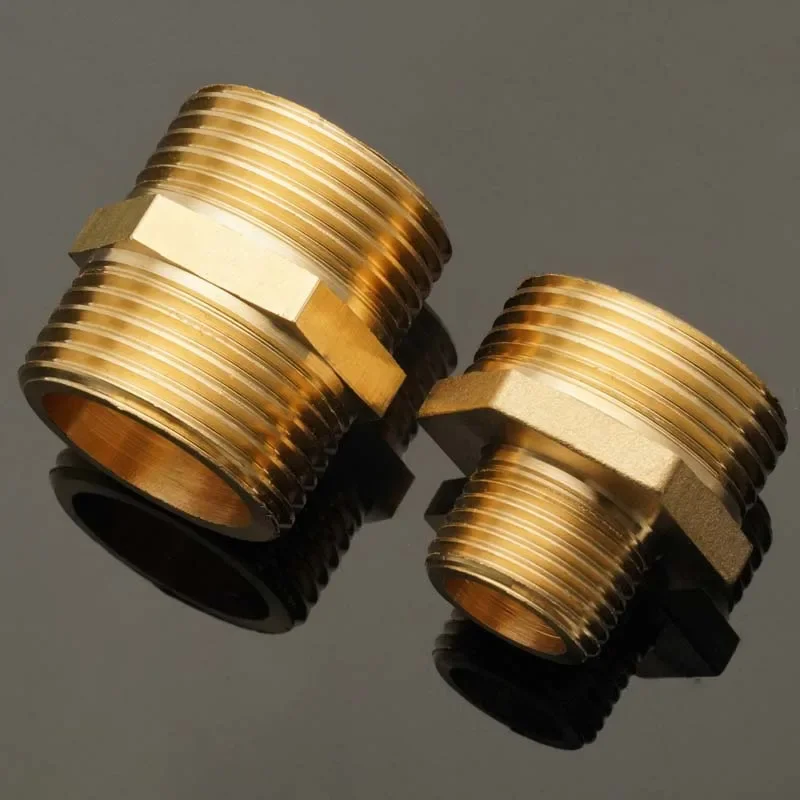 

Brass Pipe Hex Nipple Fitting Quick Adapter 1/8" 1/4" 3/8" 1/2" 3/4" 1" 1-1/4"BSP Male Thread Water, oil and gas Connector