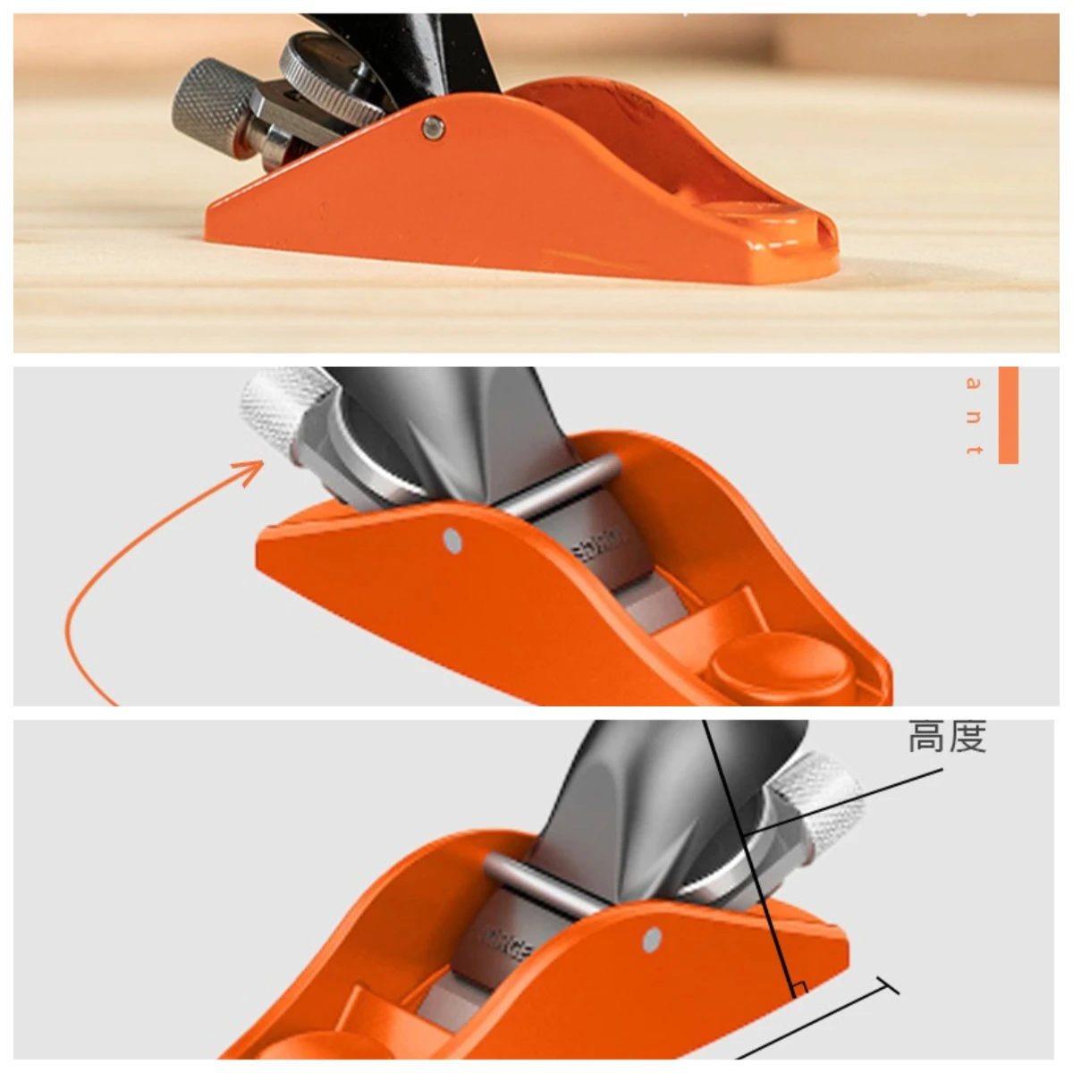 Woodworking Planer European Iron Planer Mini Carpenter Knife Hand Planer Roe Deer Trimming