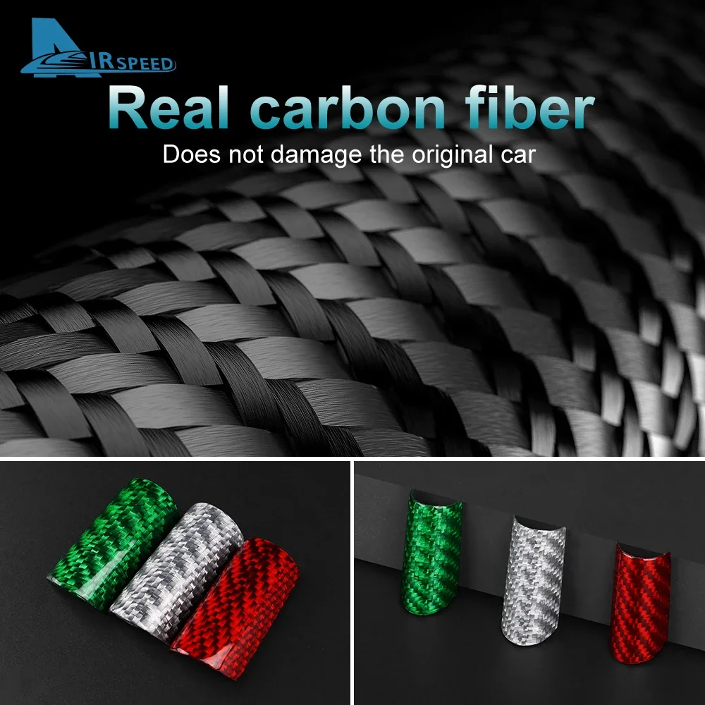 

Real Hard Carbon Fiber LHD RHD Car Grille Decor Protection Accessories For Abarth 595 695 2017 2018 2019 2020 2021 2022 2023