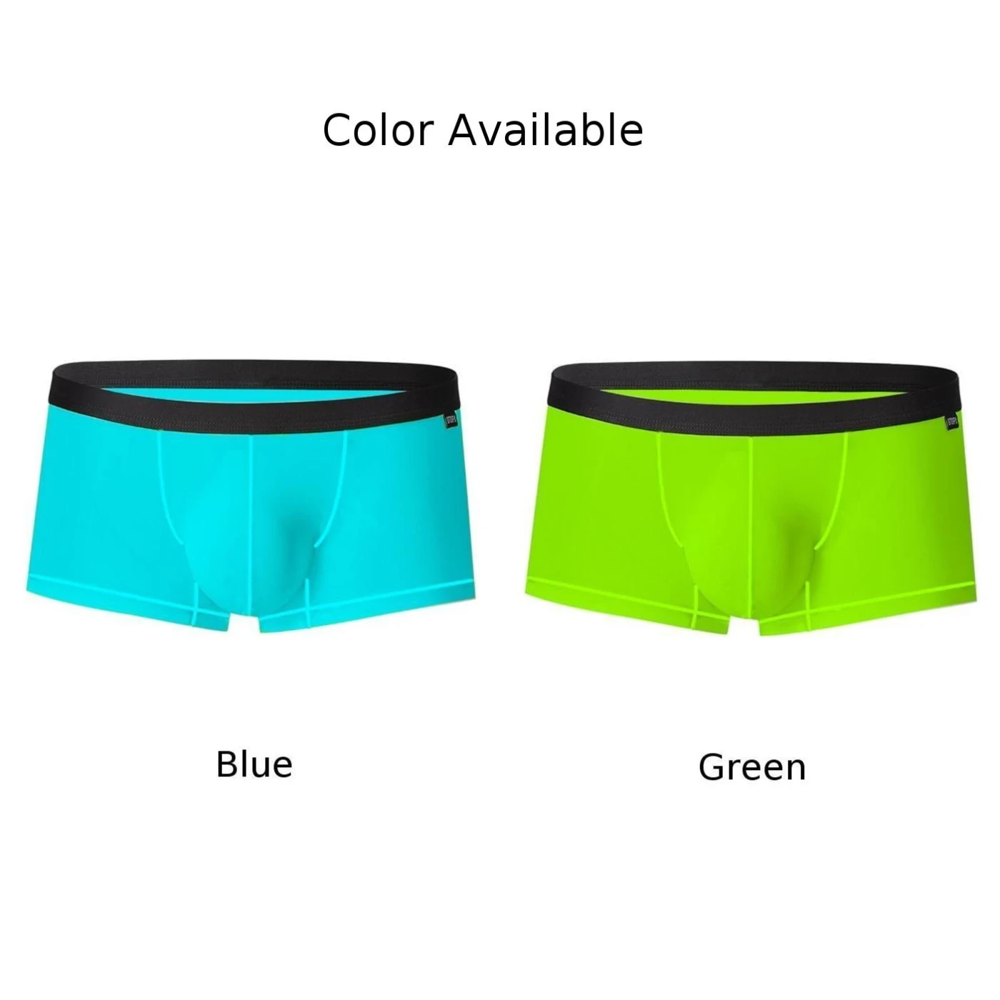 Mens Trunks Underpants Pouch Enhancing  Low Waist  Sweat Breathable Shorts  Nature And Comfortable  Green  Blue