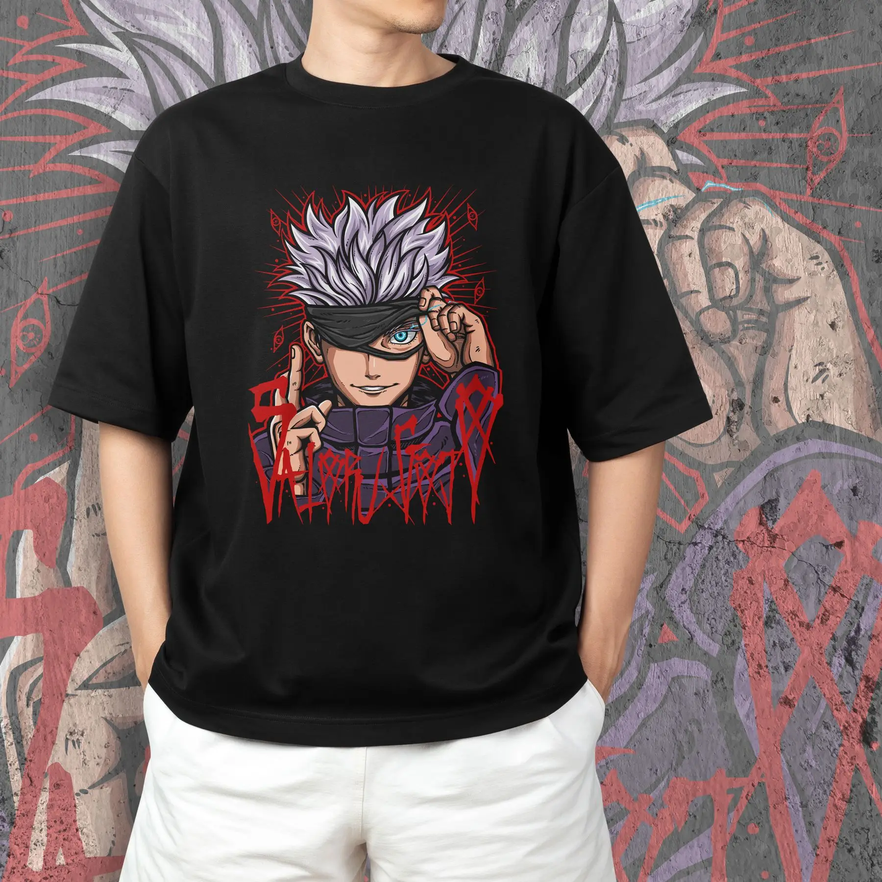 T-shirt with print Magic Battle - Satoru Gojo 3