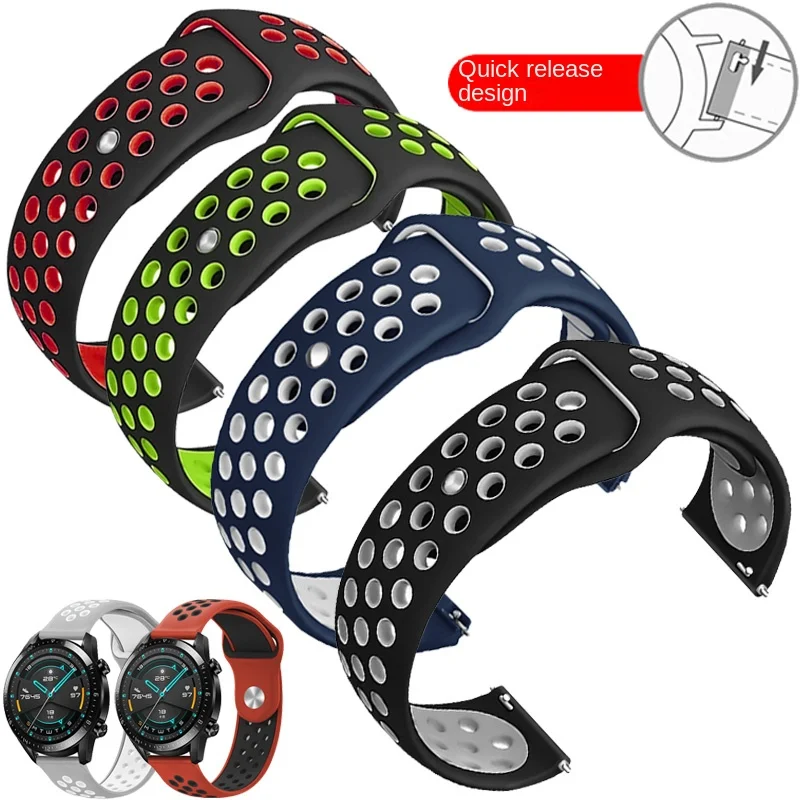 General Various Brand Silicone Watch Band With 19/20/21/22mm Rubber Straps For Men And Women.