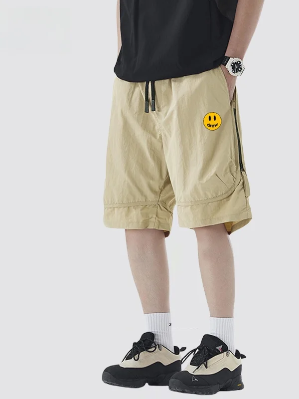 

Легкие быстросохнущие летние спортивные брюки HOUSE DOOMED Workwear прямого кроя, длиной до колена, для молодежи