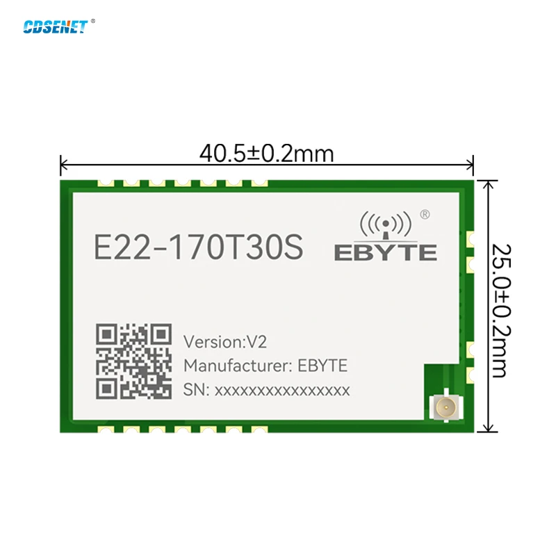 Lora 170/230/433/470/868/915M RF Transceiver Module CDSENT E22-T Series Long Range 20-37dBm UART DIP SMD Serial Port Module