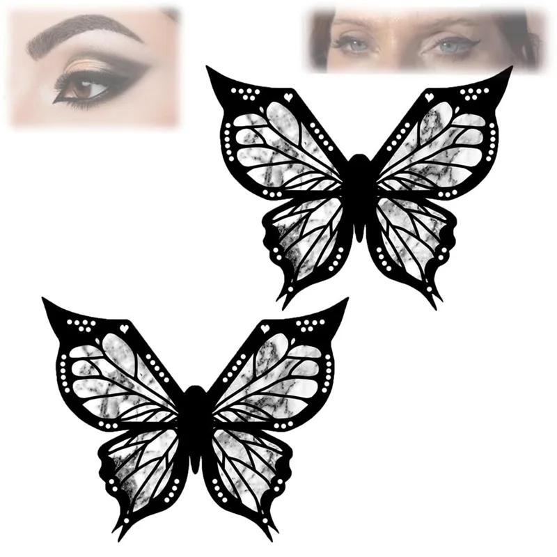 AA20-Butterfly Stencil For Eyeliner, Butterfly Eyeliner Stencil, Butterfly Eye Makeup Stencil, Butterfly Stencil Works Durable 3