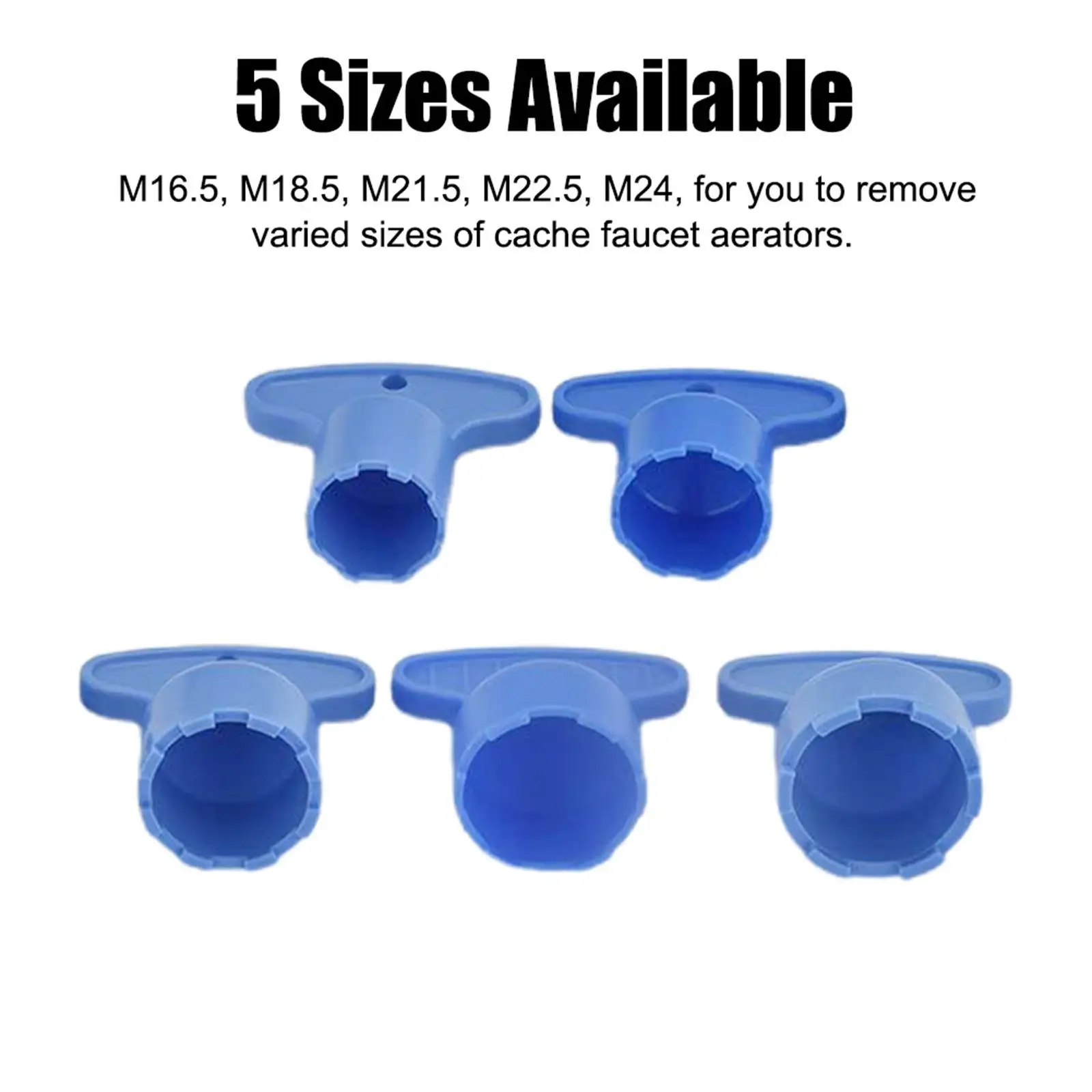 

5Pcs Faucet Aerator Key Tools with 5 Sizes Sink Aerator Wrenches for Water Sink Basin
