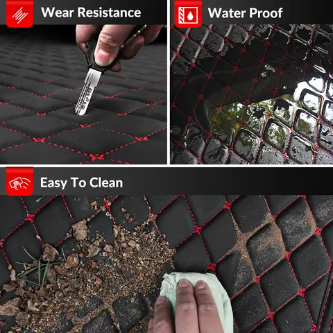 For Ssangyong Korando、ActYon、Rexton、Rexton W Auto Full Coverage Trunk Mat Car Protective Pad Cargo Liner Interior Accessories 10 best sales rexton w - №3