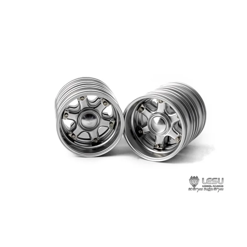 Ruote in lega di alluminio specifiche per camion americano 1/14, testa di traino Tian Gong, percorso globale del re, modifica della testa di traino Black Knight.