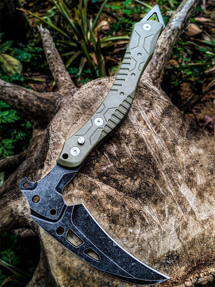طوي بقاء النار الفأس التخييم في الهواء الطلق المحاور التكتيكية متعددة الأغراض Bushcraft الفأس الدفاع عن النفس اليد الفأس البرية بقاء