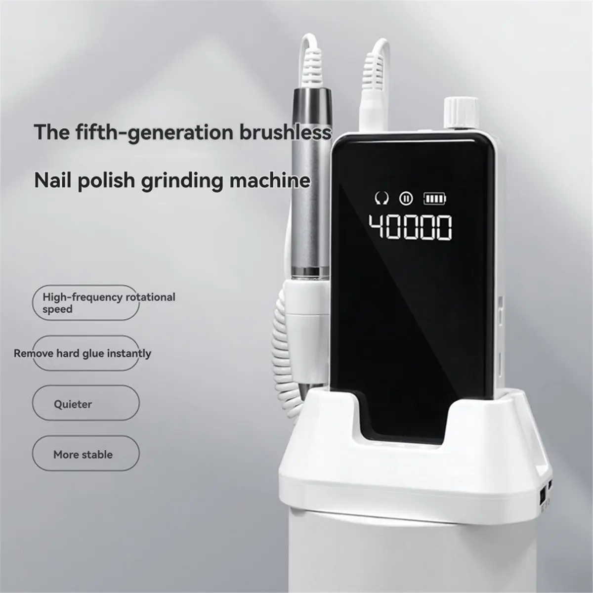 

Полировщик для ногтей Бесщеточный электрический полировщик Полировщик для маникюрного салона Портативная машина для наполнения ногтей для удаления акрилового геля (ЕС)