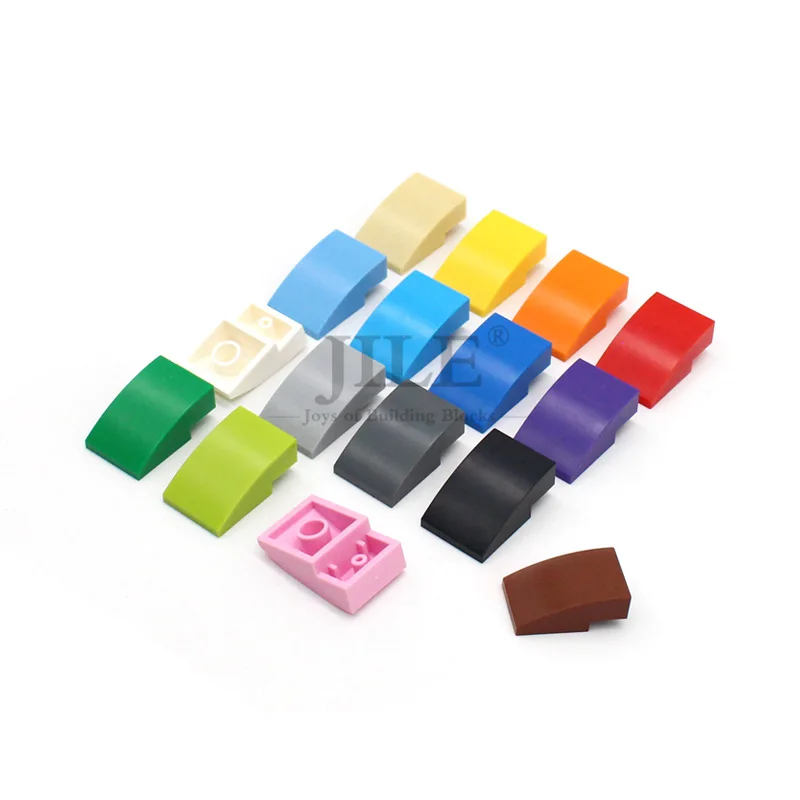 50pcs MOC 24309 Slope Curved 3x2 Building Blocks Parts DIY Bricks Bulk Model Educational Classic Construction Toys