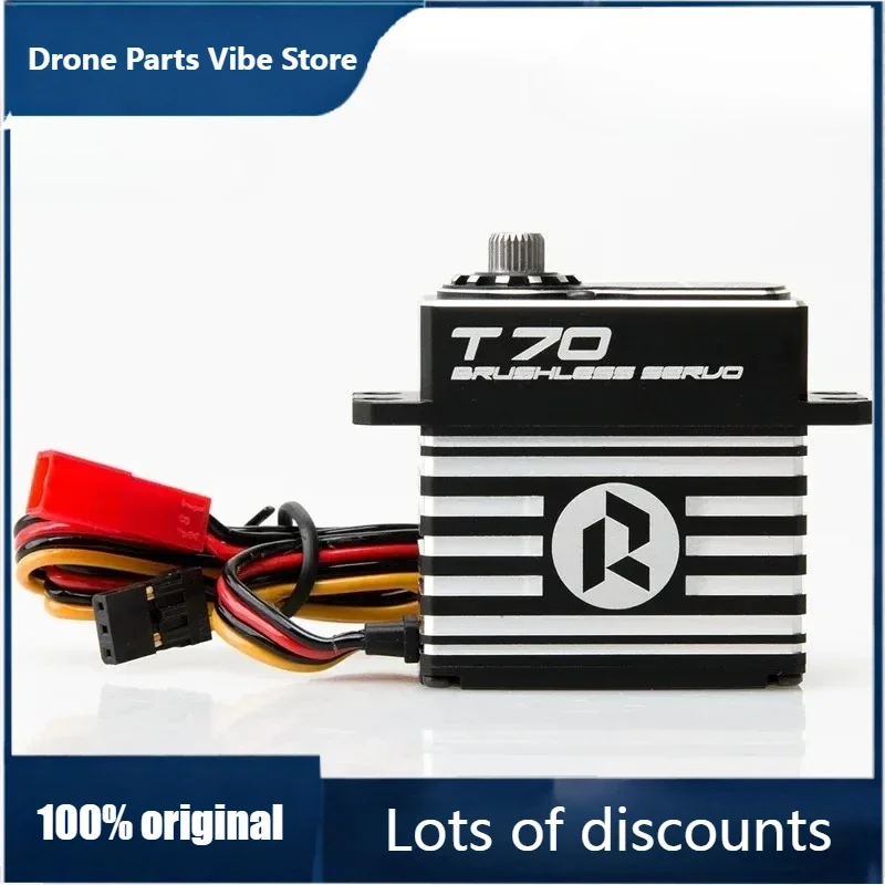 

FyOriginal RhinoRC T70 70KG Brushless Standard Servo 0.10 Sec Steel Gears 7~17V For RC Car Crawler SCX10 TRX4 MOA