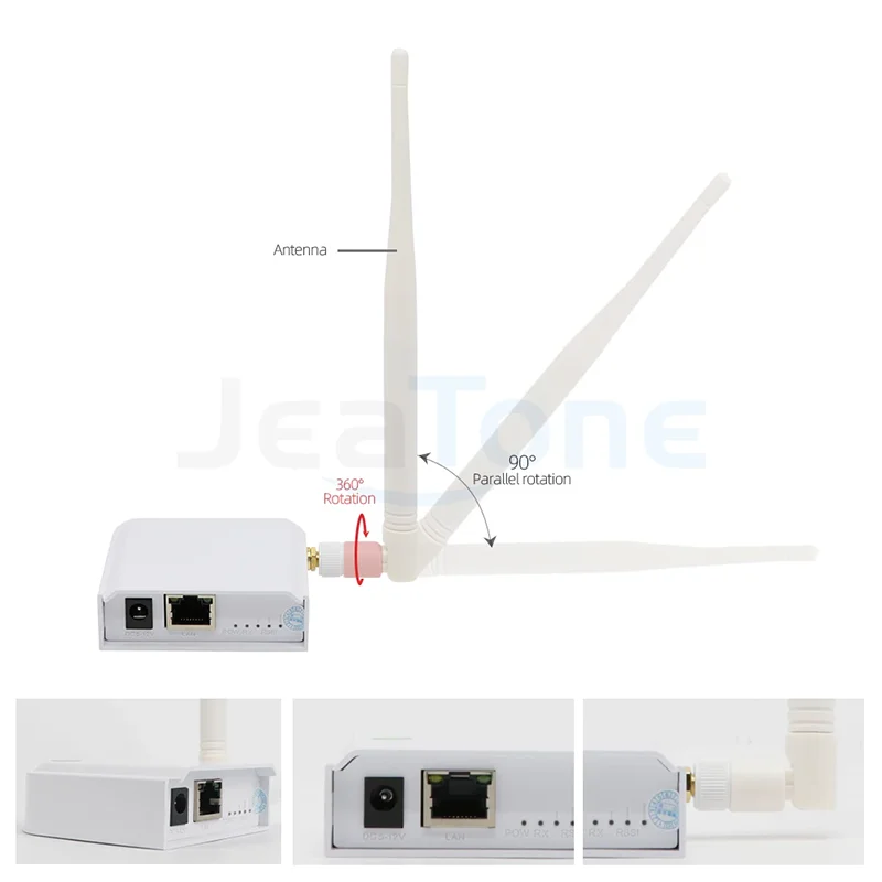 Kit ponte porta Ethernet ricetrasmettitore segnale Wireless Jeatone per ricevitore trasmettitore esterno a lunga distanza fino a 1000 metri