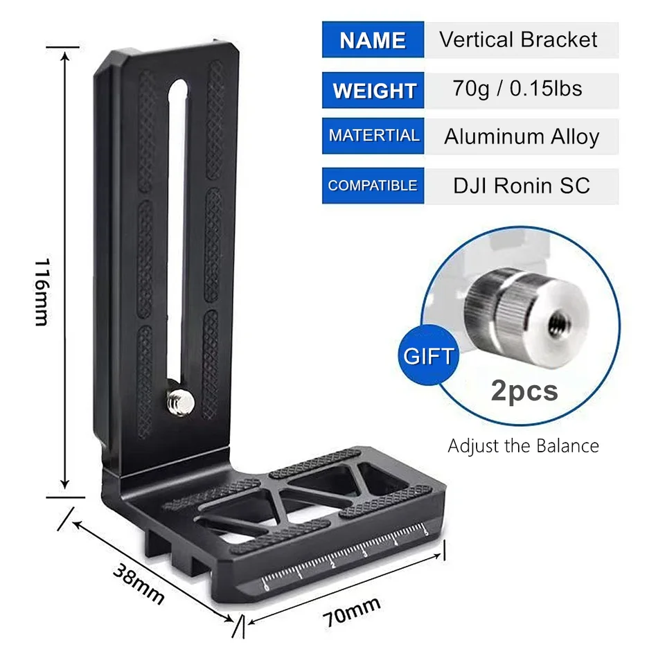 DJI Ronin-SC ＋DJI Lブラケットプレート カウンターウェイト付き Buy Ronin-S/SC L-Bracket Plate with Counterweight - DJI Store