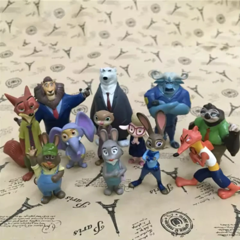새롭고 귀여운 놀라운 Zootopia 동물 액션 피규어 장난감 토끼 주디 호프스 여우 닉 와일드 영화 어린이 선물 컬렉션