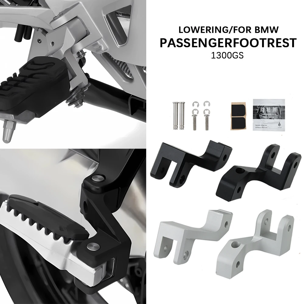 For BMW  R1300GS Special R1300 Accessories Motorcycle Passenger Footpeg Lowering Kit Adjustment Foot Rests Pedal 2024 R 1300 GS