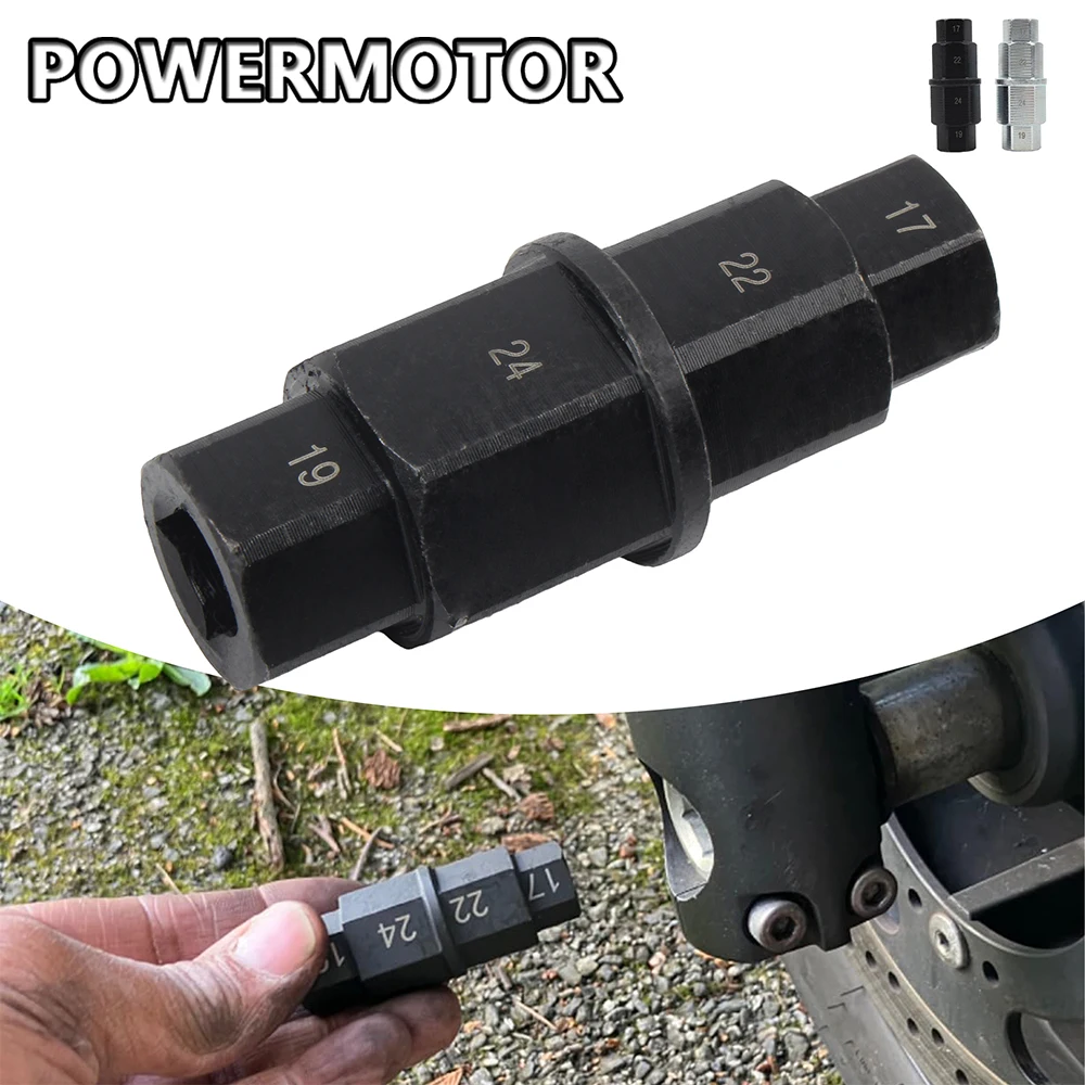 17 19 22 24mm Motorcycle Repair Tool 4-in-1 Heavy-Duty 3/8