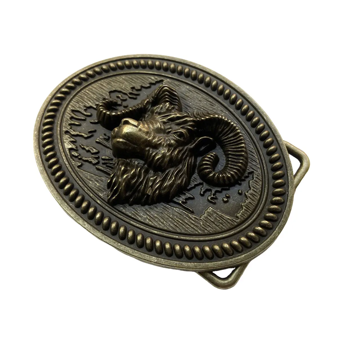 مشبك حزام على شكل رأس الأغنام من T-DISOM للرجال إكسسوارات عصرية كلاسيكية #6