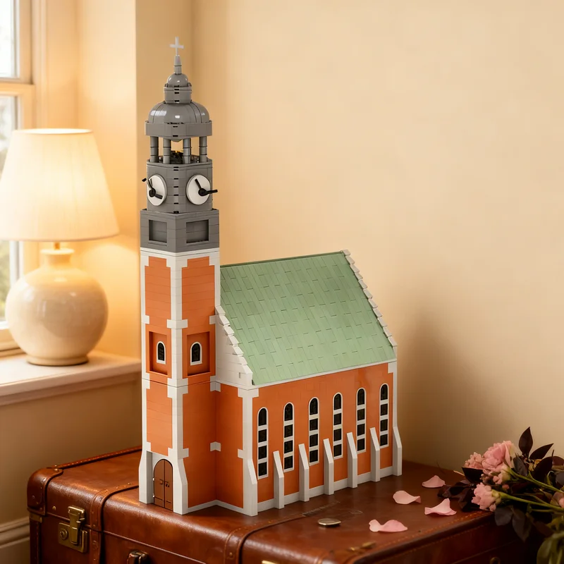 

3122pcs MOC North German Church Modular Streetscape Model Building Blocks Creative Display Gift Collectible Decor Kids Premium