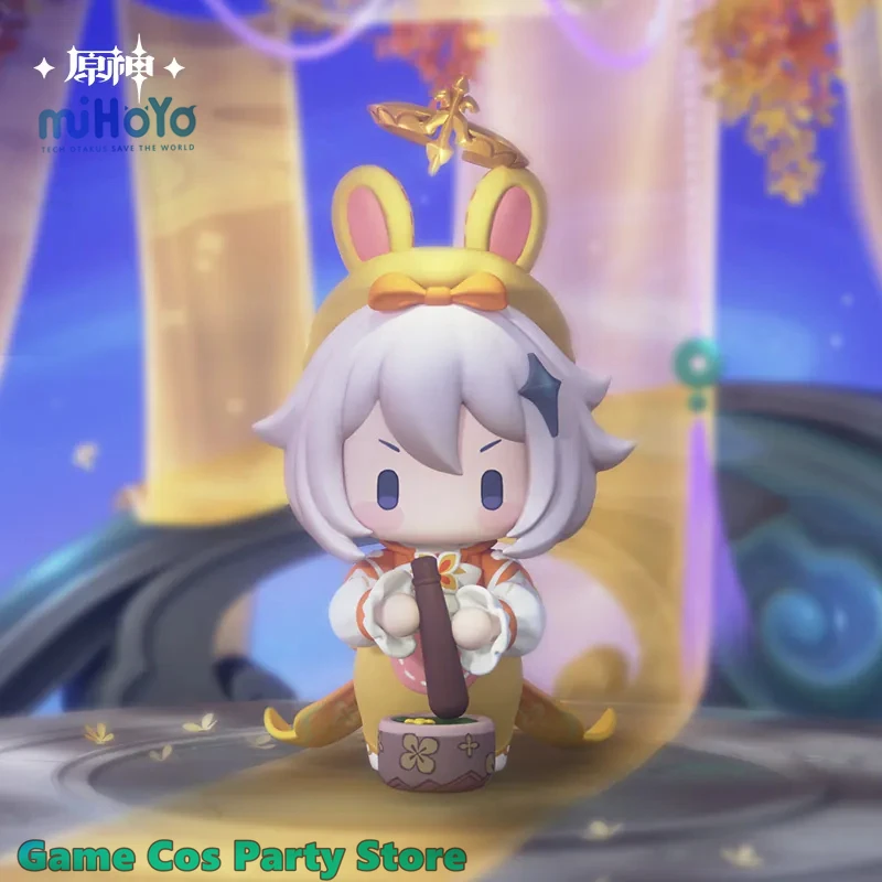 [Original] Figura de Paimon, el Conejo Lunar de Genshin Impact, de MiHoYo, estilo chibi, para cosplay de anime, muñeca de dibujos animados, adorno de escritorio, modelo.