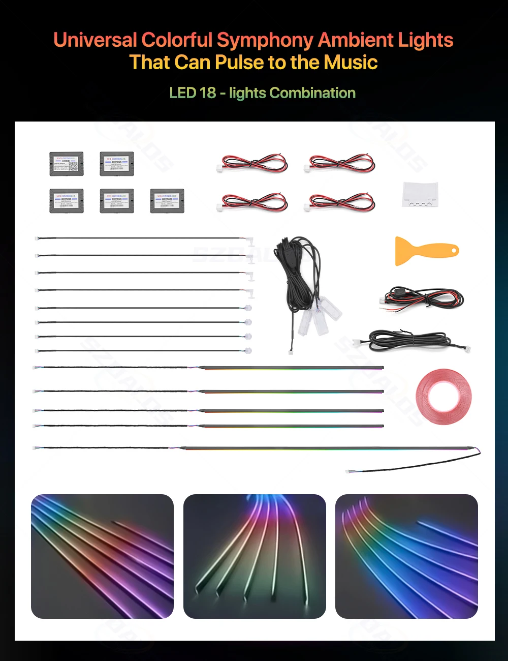 Meistverkauftes Auto-Ambientel – Rgb Light Strip Bewertung und Preis