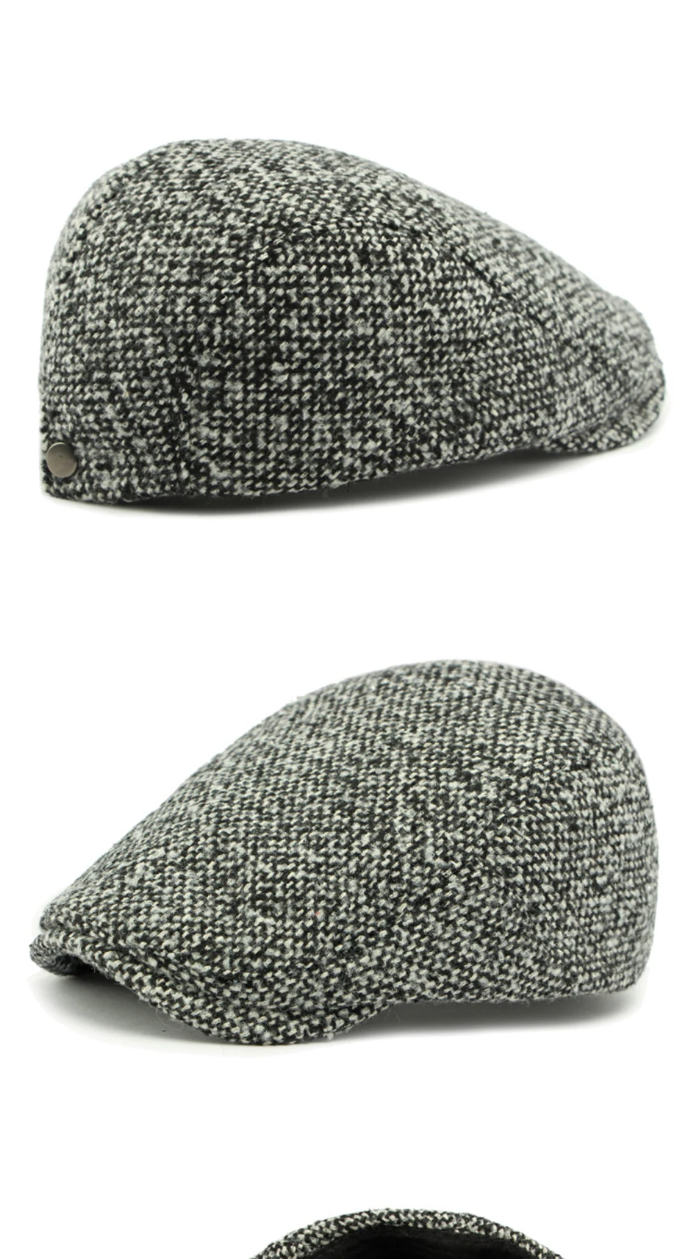 HT4571 Berets Frühling Herbst Winter Hut Kappe Männer Frauen Vintage Künstler Maler Baskenmütze Hut Gestrickte Ivy Flache Kappe Männlich Weiblich Baskenmütze Kappe – Detail 14