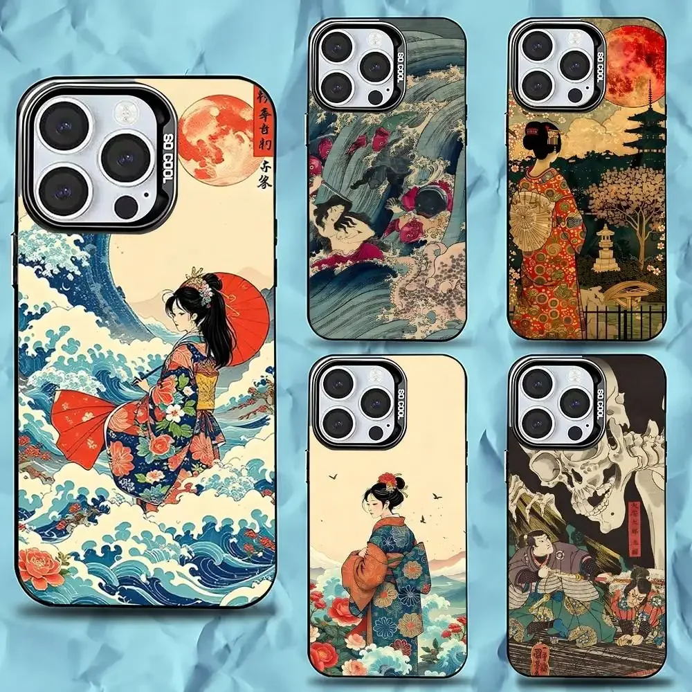 

Utagawa Kuniyoshi Ukiyoe Art Phone Case For iPhone 16,15,14,13,12,11,Pro,Max,Plus,Mini,XS,SE Anti Fall Black Matte Hard Bumper