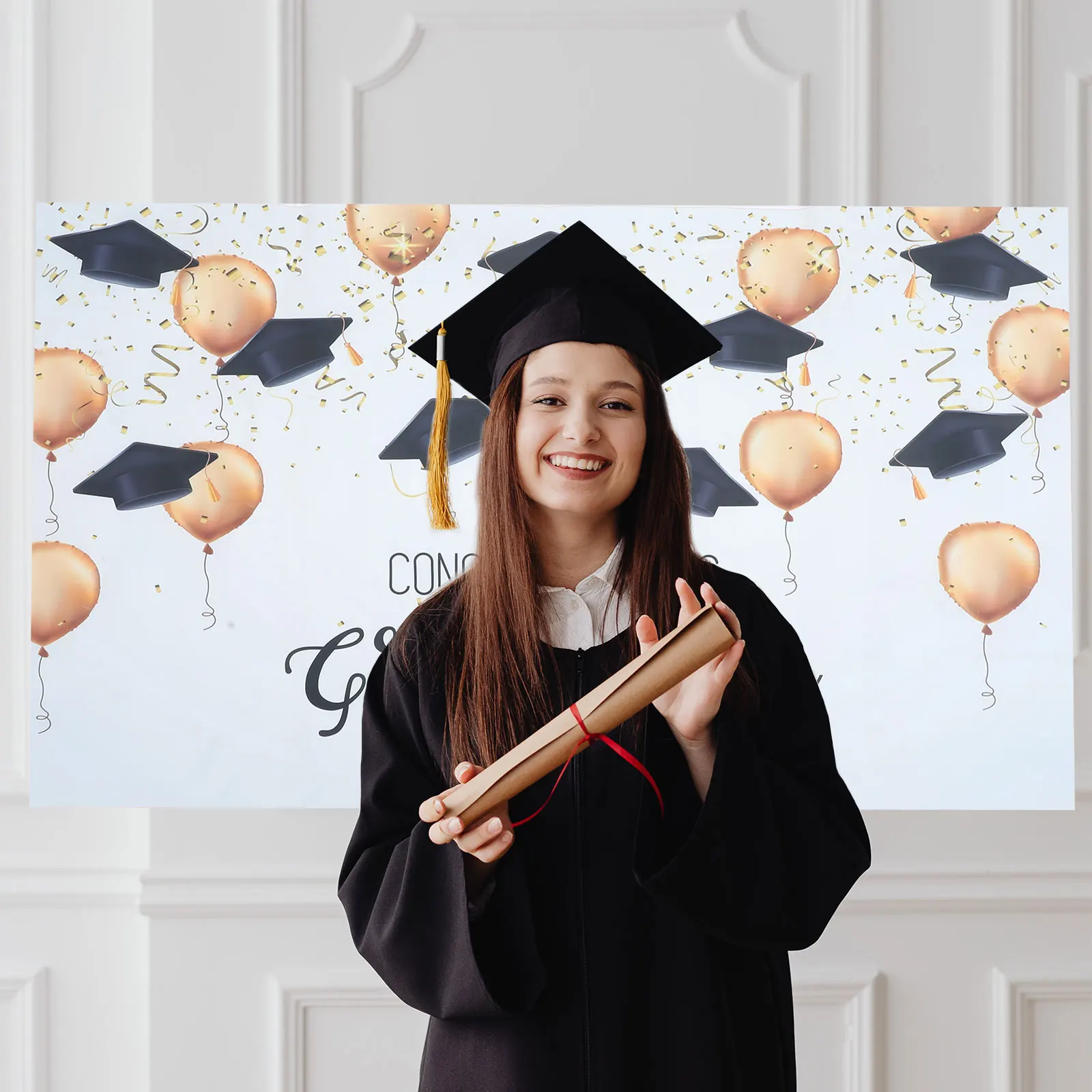 

Graduation Season Photo Background 90x150cm Durable Backdrop Studio Party Photography 3D Creative Design Professional Private
