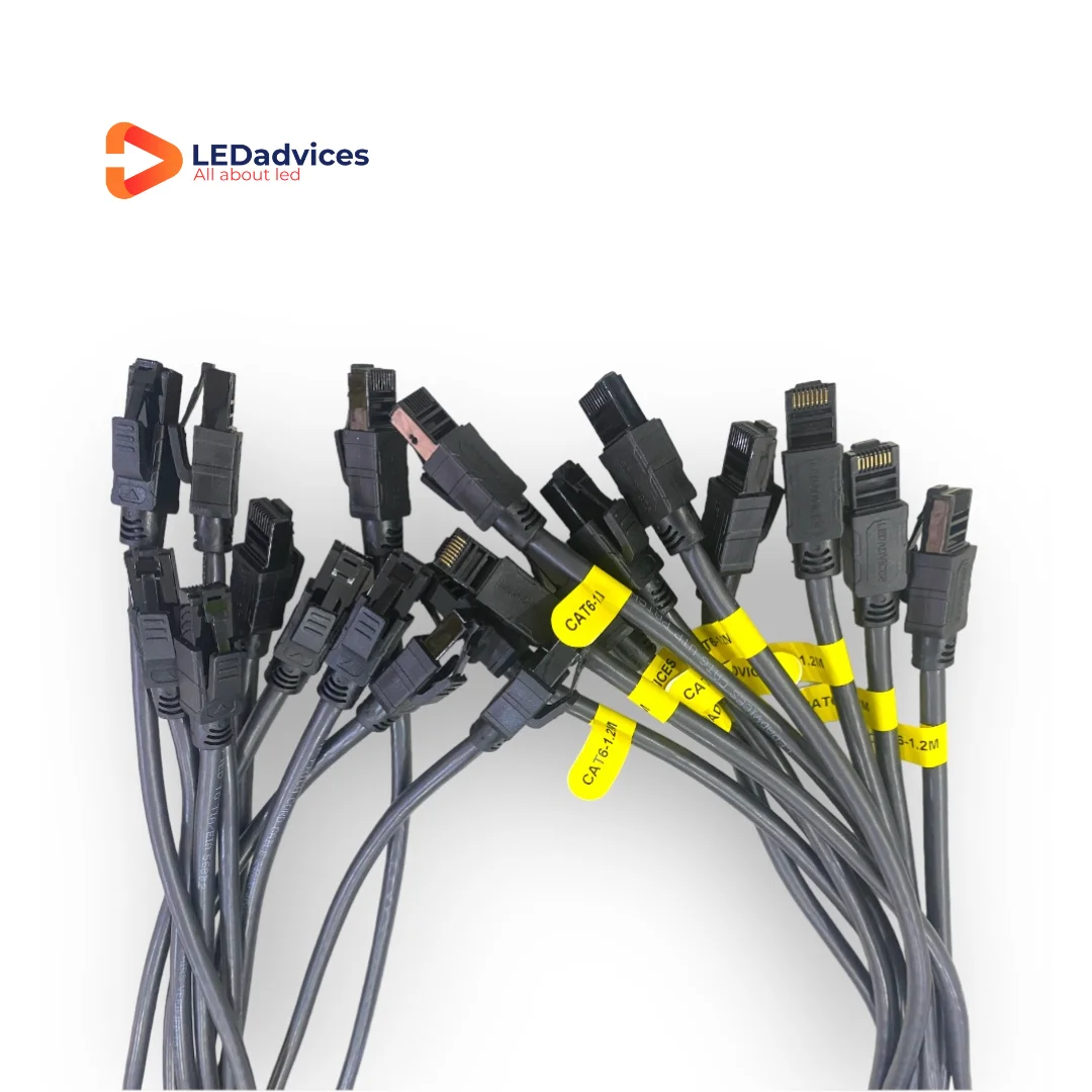 

High Quality 10pcs 1.2m 24Awg UTP CAT6 Super Soft Ethernet Cables Gigabits Cold Resistant -40 degree for TV LED Screen