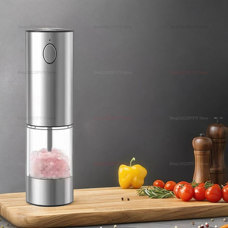 مجموعة مطحنة الملح والفلفل الكهربائية، قابلة لإعادة الشحن عبر USB، خشونة قابلة للتعديل، أدوات مطبخ مطحنة أوتوماتيكية ذات سعة كبيرة