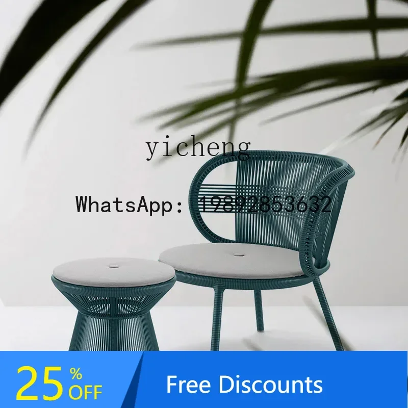 

LYY Уличная мебель Балкон Комбинация стола и стула Стул из ротанга Садовая вилла Клубная мебель из ротанга
