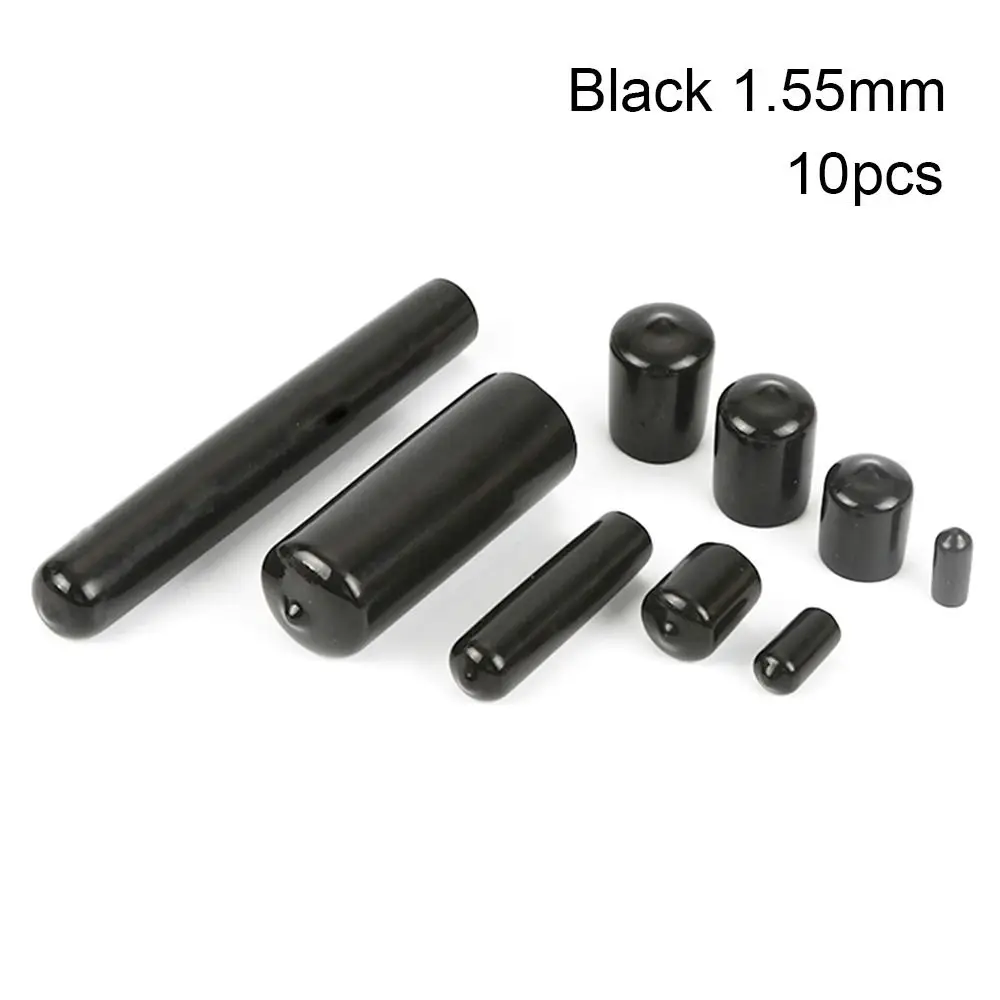 10pcs 1.55mm-5.5mm Silicone Protective Lid Thread Protection Stopper Plug Nut Seal Sleeve Rubber Cap