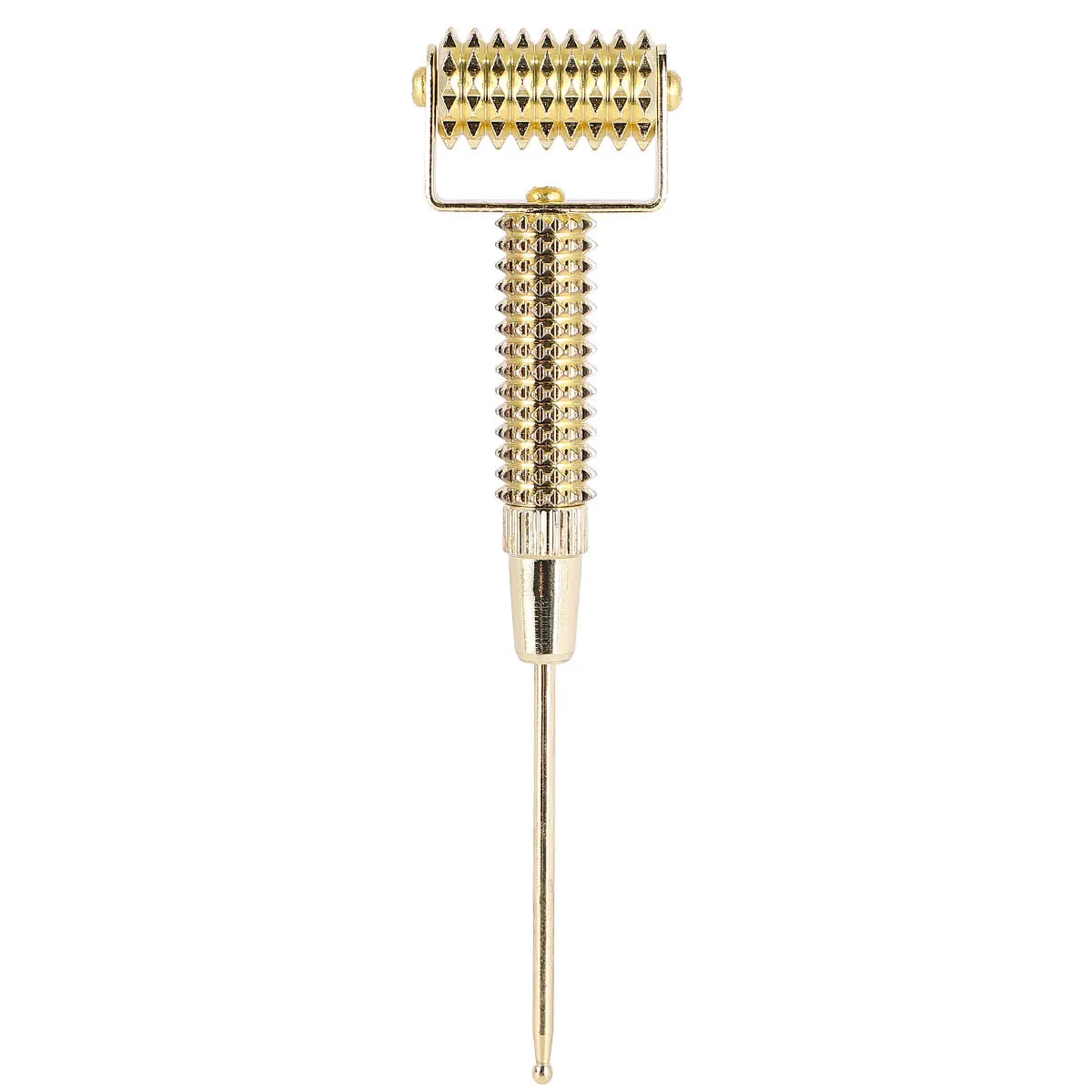 

Ear Acupoint Detecting Pen Golden Copper Spring Needle Roller For Facial Beauty Sensitive Point Stimulation Massage Tool