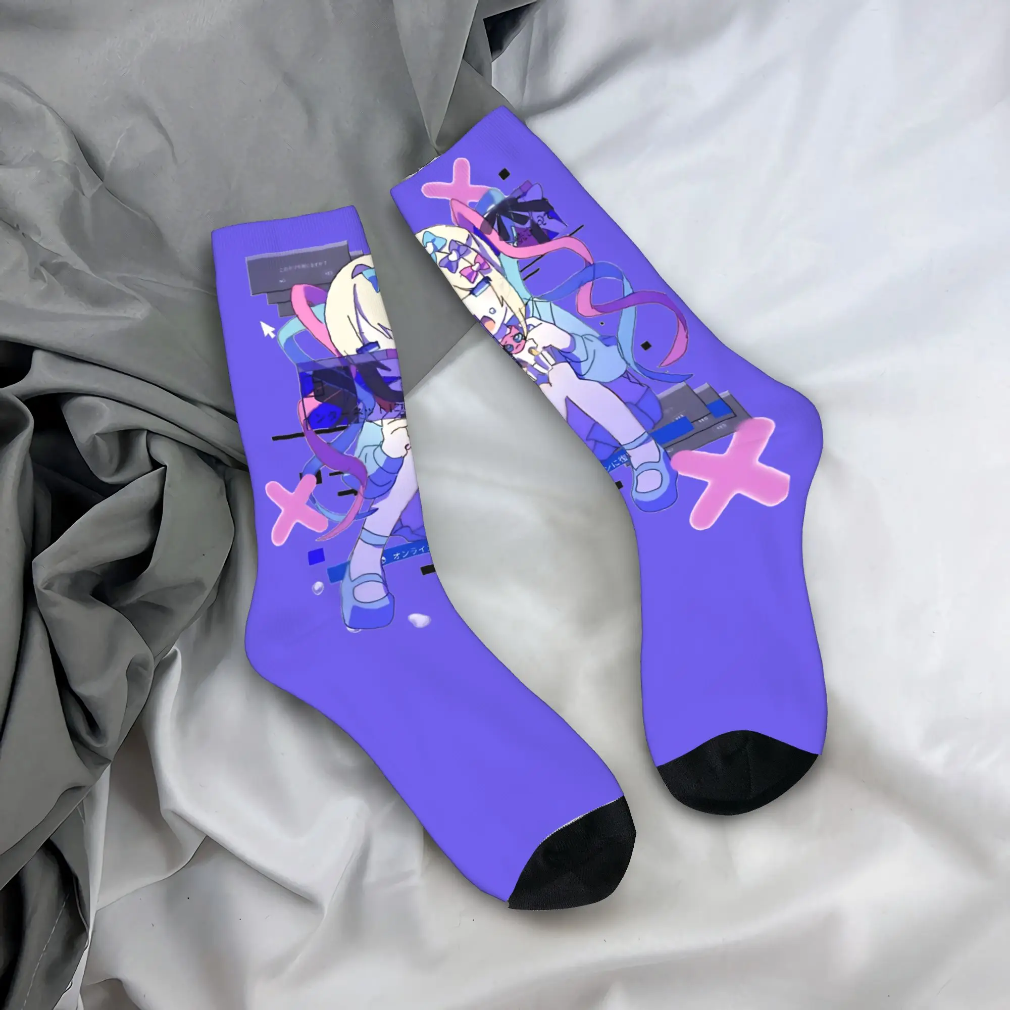 

Needy Streamer Overload - носки-кенгули для мужчин и женщин, носки для видеоигр, хип-хоп, весна, лето, осень, зима, средние носки-трубы, подарки,