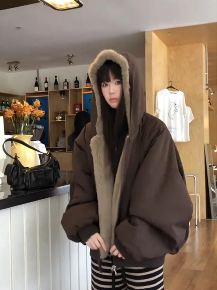 

Хлопковая куртка в стиле ретро кофейного цвета Mountain Eagle, мужская зимняя теплая верхняя одежда с меховым воротником и капюшоном, парусиновая хлопковая одежда