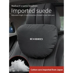 For Chery Exeed TXL TX VX LX RX Car Headrest Neck Support Seat Lumbar Cushion Breathable Soft Neck Pillow Auto Accessories