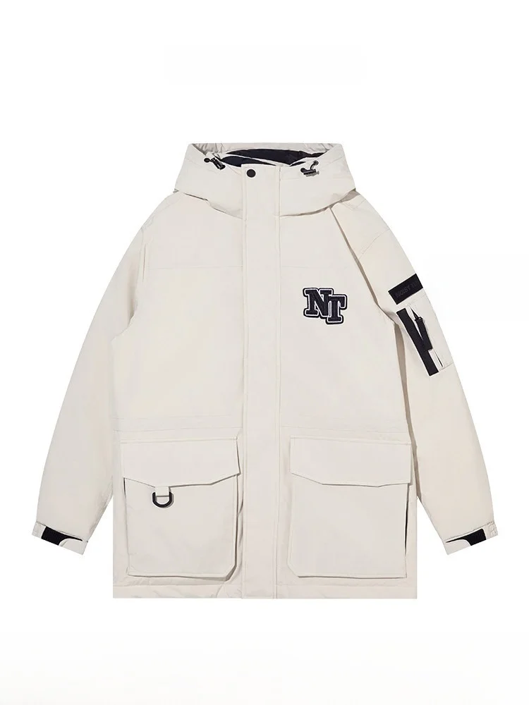 

Noisy Teddy ex Winter Puffer Jaet 2025 New Faion Warm Comfortable Hooded Du down Coat Versatile Long Sve Regular...