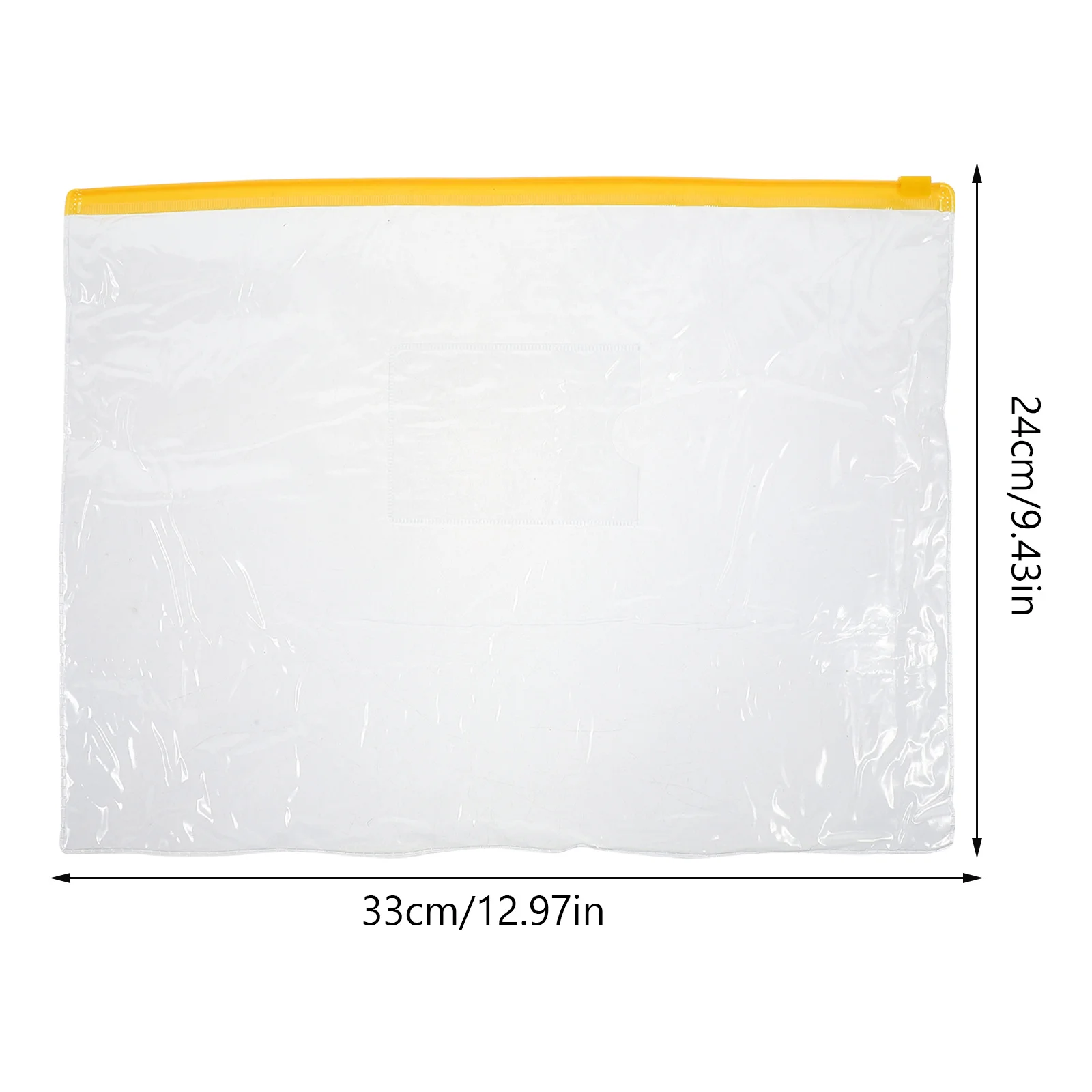 Carpeta de archivos transparente con cremallera de 20 piezas, tamaño carta A4, organizador resistente al desgaste para suministros de documentos, escuela y oficina