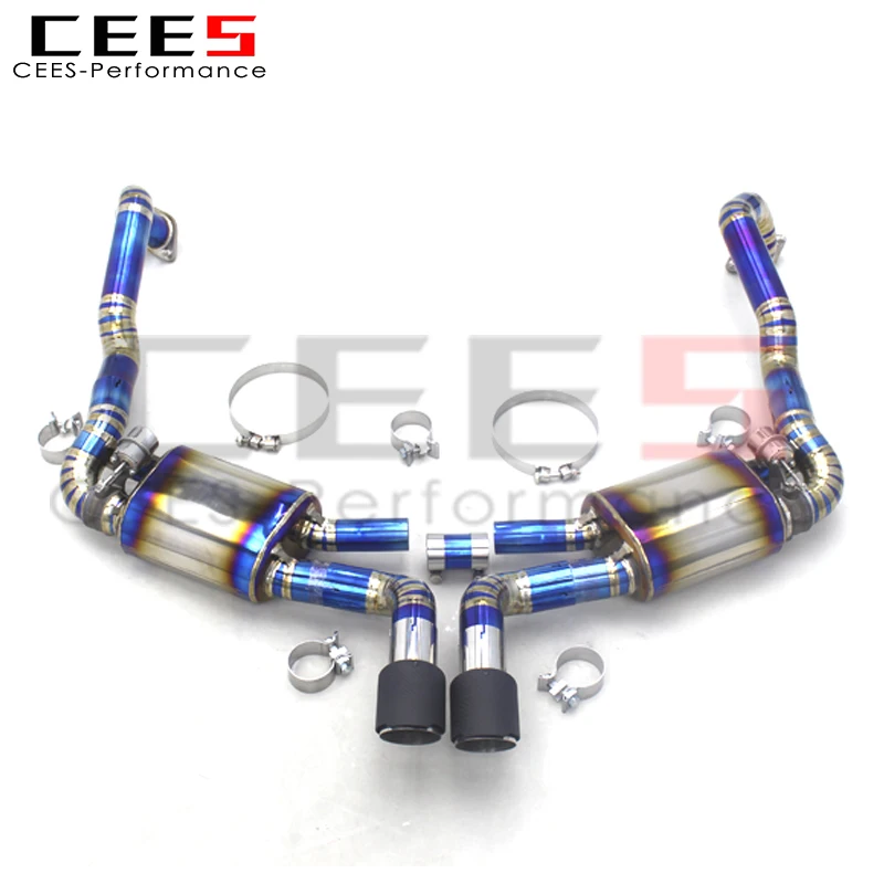 Catback Exhaust For PORSCHE CAYMAN 981 2.7/3.4 2013-2015 Exhaust Pipe Muffler Titanium Automobile Exhaust System