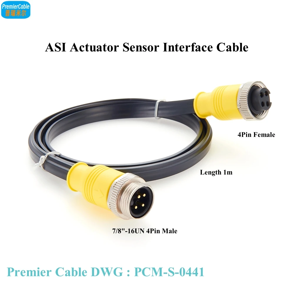 ASI Actuator Sensor Interface Cable AS Interface M12 7/8